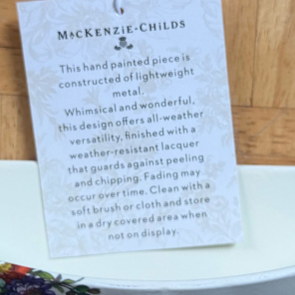 MacKenzie-Childs Umbrella Wall Planter - Picture 4 of 4